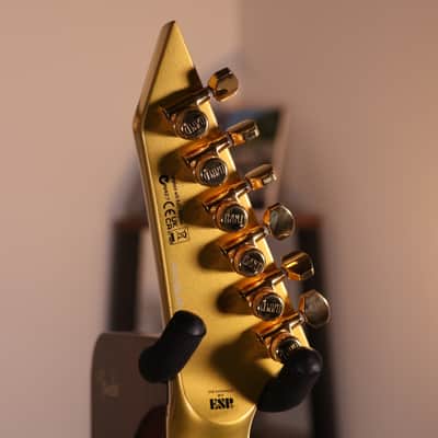 ESP LTD KH-V Kirk Hammett Signature - Macassar Ebony Fingerboard, Metallic Gold image 17
