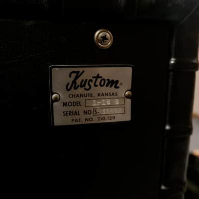 Kustom Stack K250-1 Bass Head Kustom 1-18B Cabinet and Kustom X1-18B Cabinet with Audio Power Module Early-mid 1970's - Black Tuck & Roll Naugahyde image 16