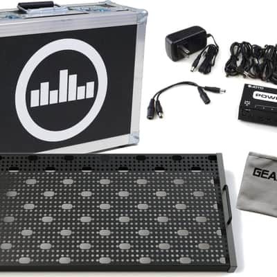 Temple Audio Duo 24 Gunmetal Gray Pedalboard w/Flight Case, Power Supply, Cloth image 1