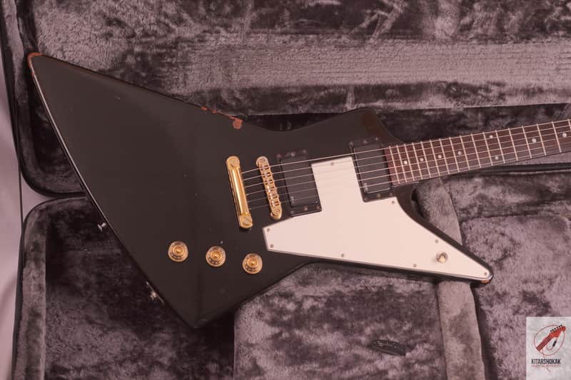 GIBSON EXPLORER (EMG 81-85) 1990 Black | Reverb