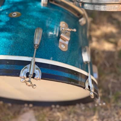 Slingerland Radioking 1950 - Blue sparkle image 3