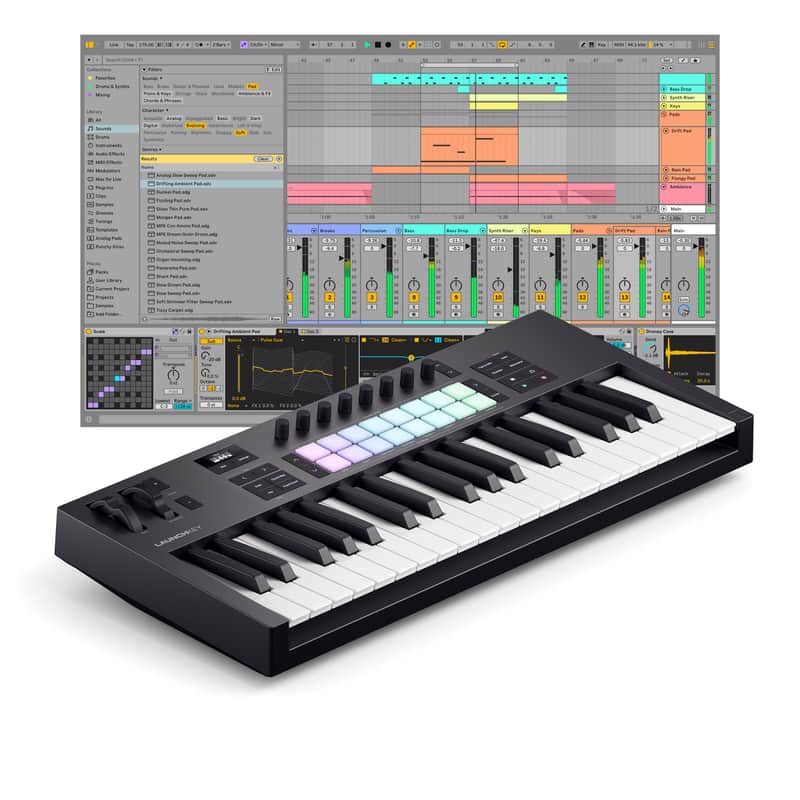 2025 Ableton Ableton Live 12 with Launchkey 37 Mk4 Bundle Stan…