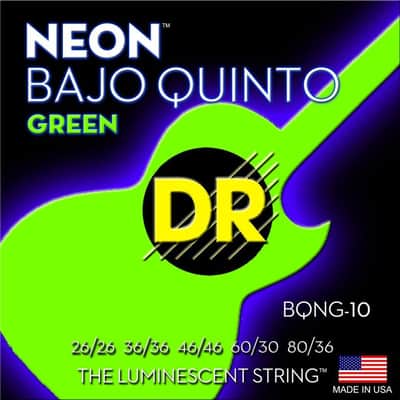 DR Neon Green Bajo Quinto Strings - BQNG-10 image 3