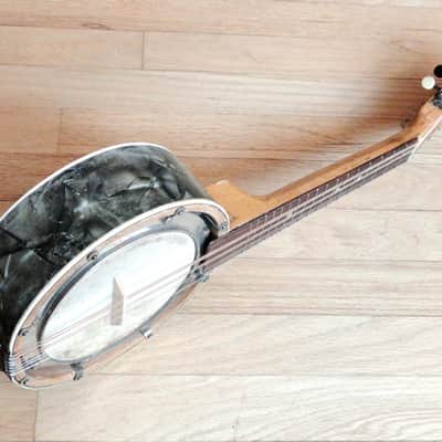 1890s French Banjoline Mandolin Banjo Vintage String Instrument Restored image 6