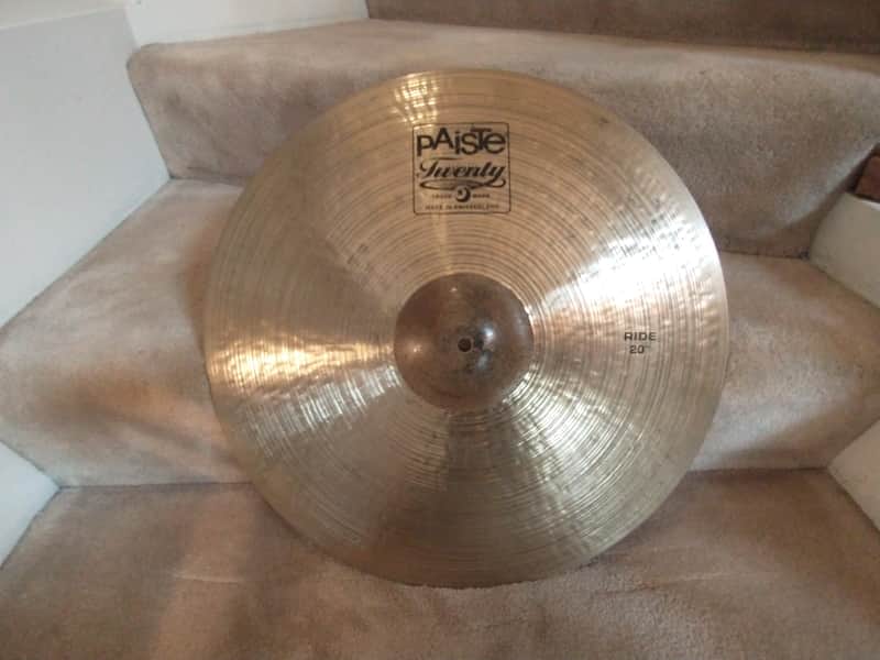 Paiste Twenty series 20 inch ride cymbal raw bell super clean excellent condition! image 1