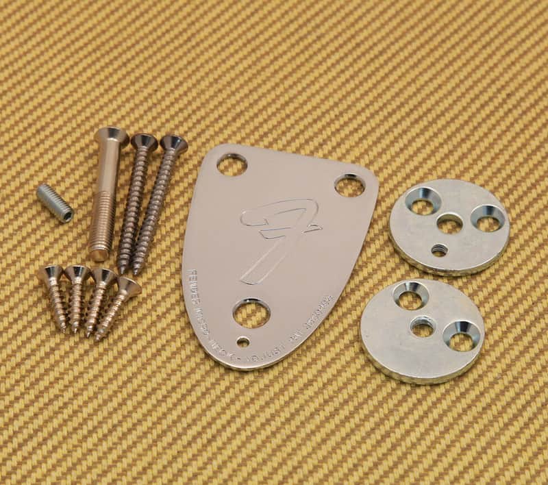 3BOLTKIT-G USA 3-bolt Neck Plate Kit for 70s Telecaster Stratocaster image 1