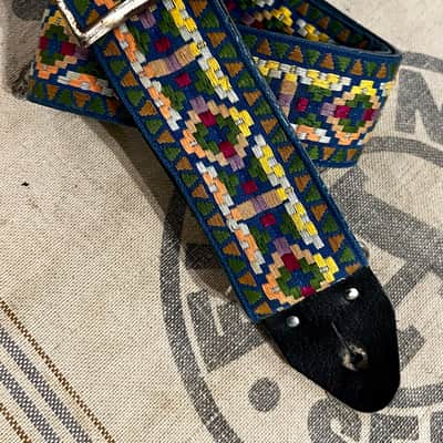 Vintage Ace Style Embroidered Guitar Strap Circa 1960s / 1970s image 2