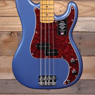 Fender American Professional Classic Precision Bass Faded Lake Placid Blue w/ Gigbag image 1