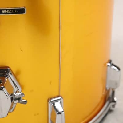Pearl 16x16" Fiberglass Floor Tom Drum Orange Satin Vintage 1970's image 11