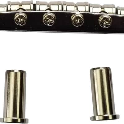 Mustang Bridge w/Large Saddles, 9.5" Radius, 52.5mm, For Fender Mustang, Jaguar, Jazzmaster- Chrome image 2