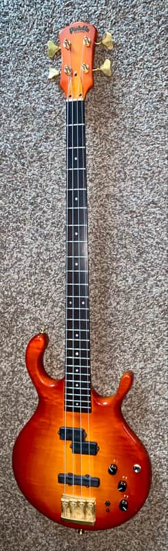 Vintage 1988 Pedulla  mvp electric bass guitar made in the usa ohsc image 1