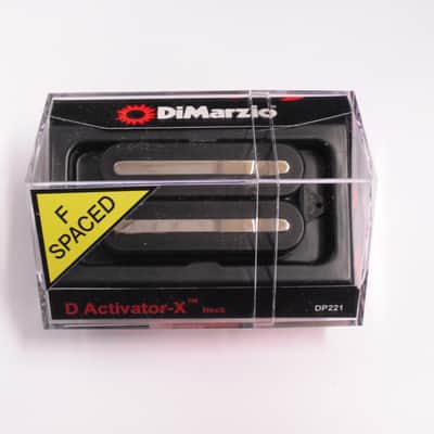 DiMarzio D Activator X Neck Humbucker Black W/Nickel Rails DP 221