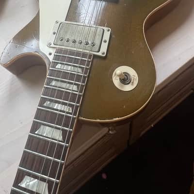 Gibson R4 Conversion 2013 - Gold Top, Aged image 1