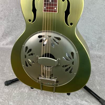 SPECIAL-ORDER! GRETSCH G9202 Honey Dipper™ Special Round-Neck Brass Body Resonator Guitar image 2