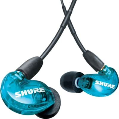 Shure SE215 Single Driver In-Ear Monitors, Special Edition Blue image 8