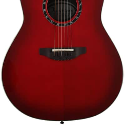 Ovation Timeless Balladeer Deep Contour Acoustic-electric Guitar - Cherry Burst image 1
