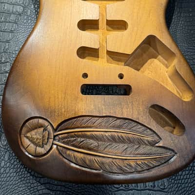 Warmoth Strat Hand-Carved Art by McMAHON Artistry image 2