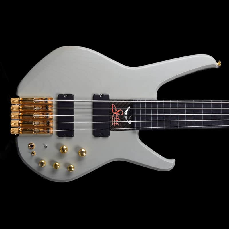 Status Graphite S2-Classic Bolt-On 5 Fretless 2007 - Sage Grey image 1