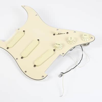 1989 Vintage Fender Stratocaster Plus Loaded PICKGUARD w/Gold Lace Sensor PICKUPS 1980s USA Strat image 3