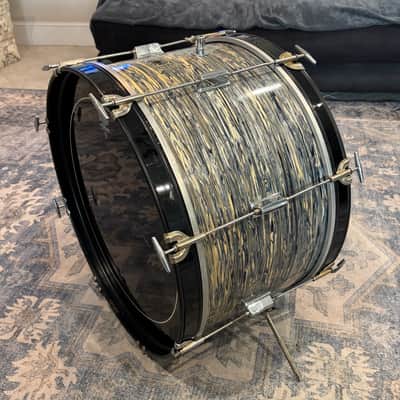 1966 KENT 22" Blue Oyster Pearl Bass Drum w/Gretsch Keys! image 4