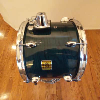 Yamaha Oak custom made in Japan 9 x 12 inch rack tom emerald uzukuri lacquer outstanding! image 6