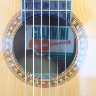 Vintage 1960s Giannini GN 65 Classical Guitar Cedar Top Guitar Brazilian Rosewood Beautiful Lush Tones image 3