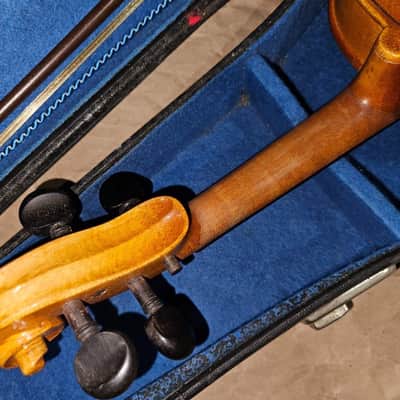 Josef Lorenz Luby (Schonbach) 3/4 Violin, Czech, Glasser bow. Very Good Cond image 5