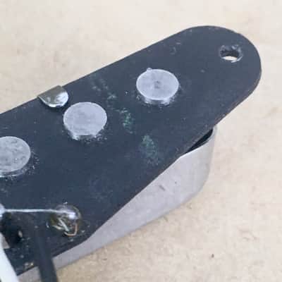 Vintage 1970s? Made in USA Fender Neck Pickup Tele Telecaster Black Bobbin Full Leads NOS Relic image 10