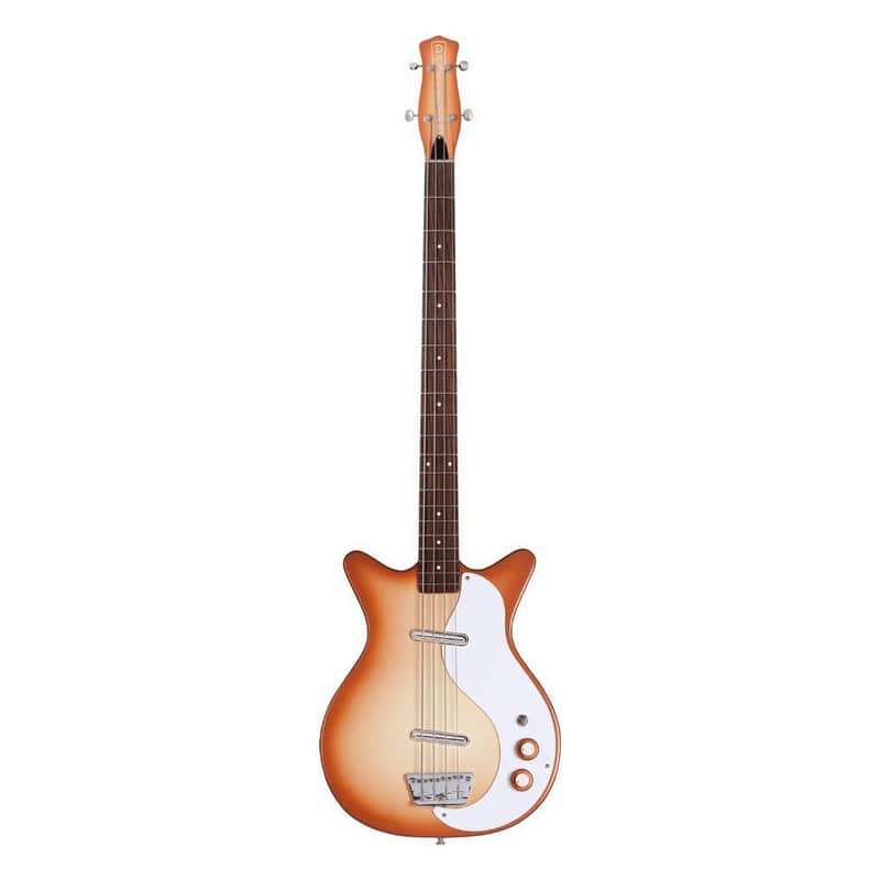 Danelectro '59DC Long-Scale Bass Guitar-Copper Burst *USA Small Business* image 1