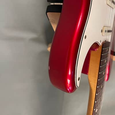 Vintage 1966 Fender Strat – Rare Candy Apple Red – All Original, Excellent+ image 12