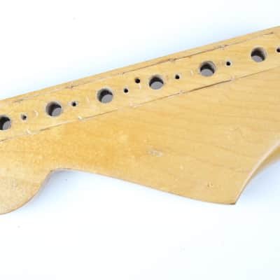 RARE 1963 Vintage Fender Stratocaster Neck Maple Brazilian Rosewood Clay Inlays Strat USA 1960s L-Series Pre-CBS image 18