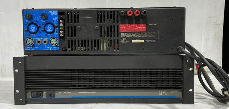 QSC 1400 400W Professional Stereo Amplifier #5132 (One) THS image 1