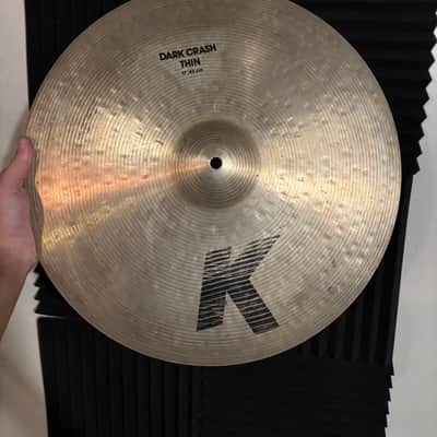 Zildjian 17" K Series Dark Thin Crash Cymbal 1993 - Present - Traditional image 2
