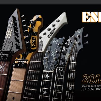 ESP Tom Araya Signature KISO CUSTOM SHOP 2012 CATALOG COVER & NAMM SHOW Slayer 4-String NEW OLD STOCK NOS RARE 35" Scale 24 Fret Bass Guitar image 2