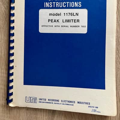 48H SALE- UREI 1176 LN REV. H  Legendary gear in EXCELLENT CONDITION + EXTRAS image 5