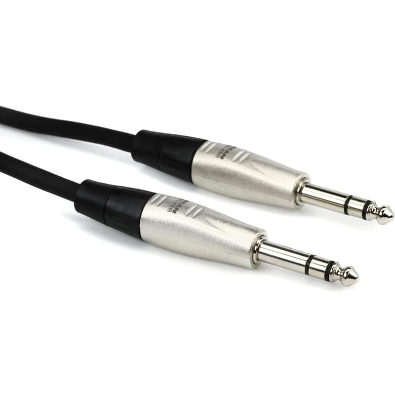 2025 Hosa Hss-005 5Ft Rean 1/4 Inch Trs To Same Pro Balanced I...