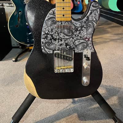 Fender Brad Paisley Road Worn Telecaster - Present - Black Sparkle image 2
