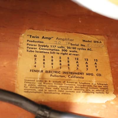 Vintage Fender Twin High-Powered 80W 2x12 Tube Combo Amp 1959 image 8