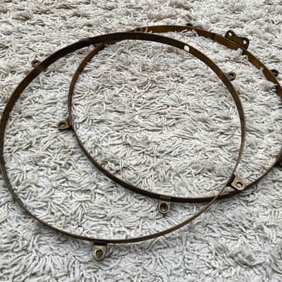 SONOR BRASS 12" x 4" - Snare Drum Shell with Hoops Vintage 40s/50s image 7