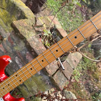 1979 Fender Precision Bass - Morocco Red - International Color Series - OHSC image 5