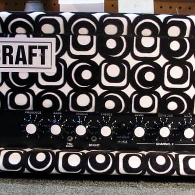Hovercraft Caribou Stage IV spec OpArt 'ODdS' custom OVERDRIVE Black / White mohair elephant image 1