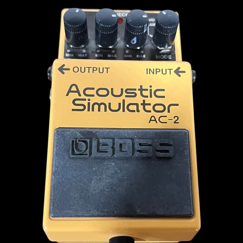 Boss AC-2 Acoustic Simulator (Silver Label) 1997 - 2006 - Yellow X14978 image 1