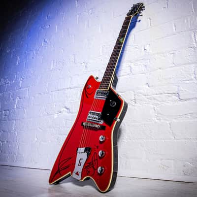 Gretsch Billy Bo Firebird Hand signed and Pinstriped by Billy Gibbons ZZ TOP 2006 - Red image 7