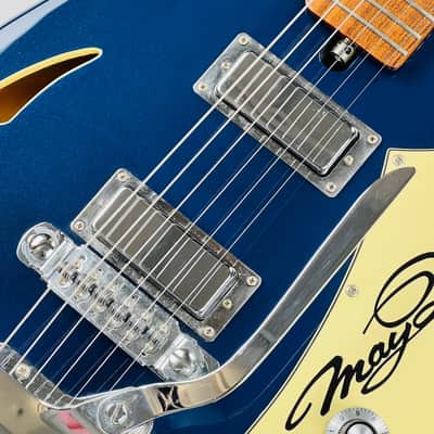 Teisco MQ-56 May Queen Reissue 1999 - Navy Blue image 7