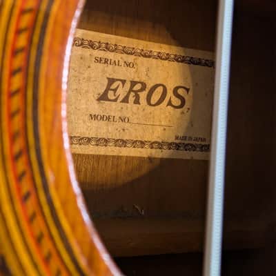 Vintage EROS Classical Spanish Acoustic Guitar made in Japan image 4