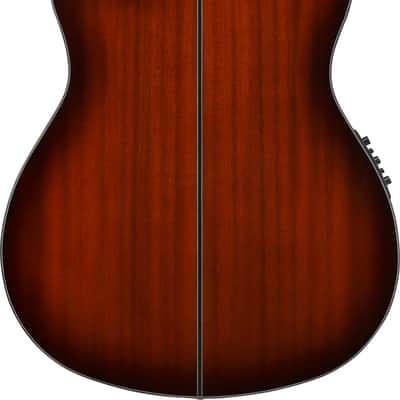 Ibanez GA35TCEVLS Thinline Cutaway Classical Acoustic Guitar in Violin Sunburst High Gloss image 4