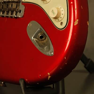 1964 pre-CBS Fender Stratocaster R&R Candy Apple Red '60s nitro factory refinish image 6