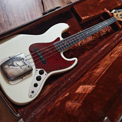1966 Fender Jazz Bass - Olympic White image 18