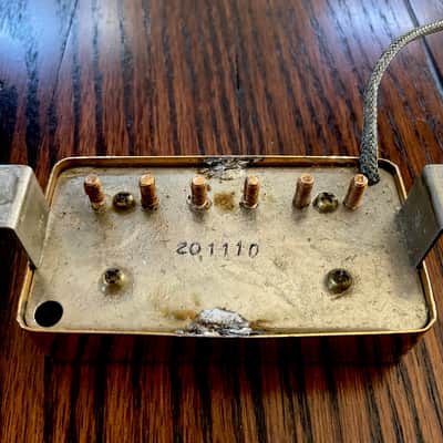 VINTAGE 1982 GRECO PAF RELIC HUMBUCKER - GOLD COVER - MAXON MADE - MIJ  - REAL LIFE RELIC image 3