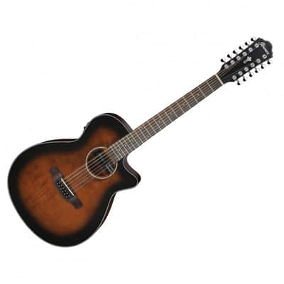Ibanez AEG5012DVH Acoustic-Electric 12-String Guitar No Case (Dark Violin Sunburst) image 4